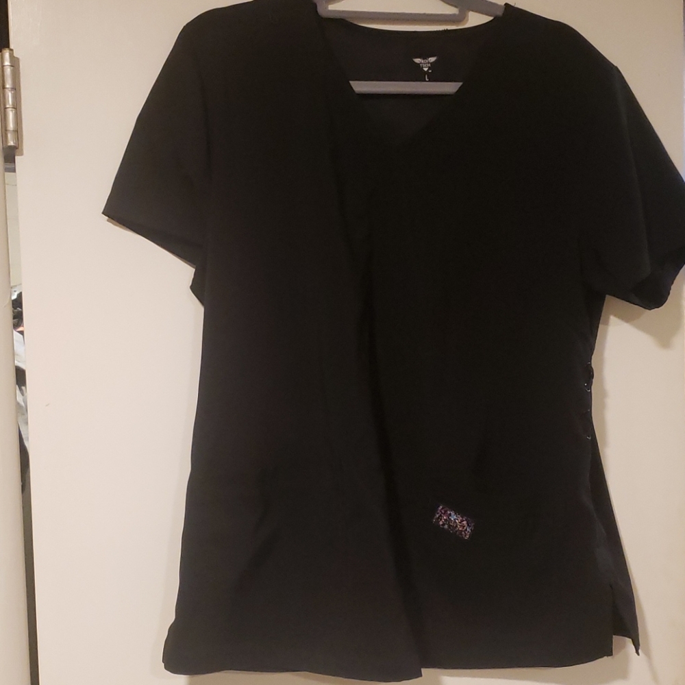 Black scrub top